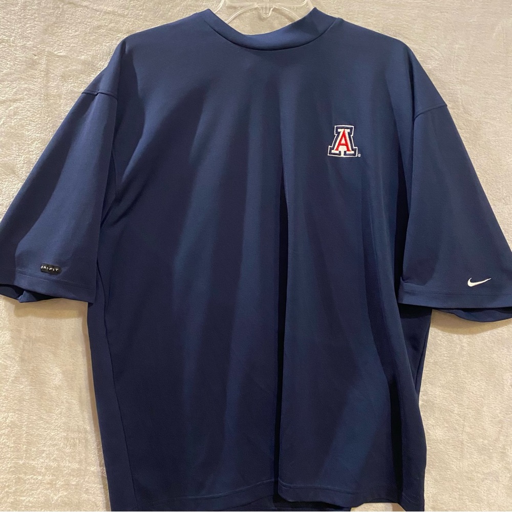 Arizona Wildcats Shirt Men’s XL Blue Nike Mockneck University Short Sleeve